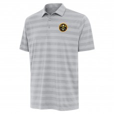 Denver Nuggets Antigua Gray Tunnel Polo