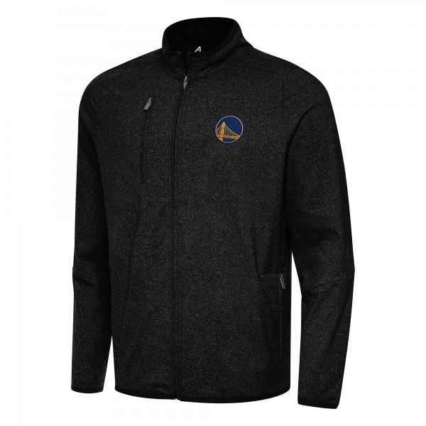 Кофта на молнии Golden State Warriors Antigua Hold-Up Tri-Blend - Heather Black