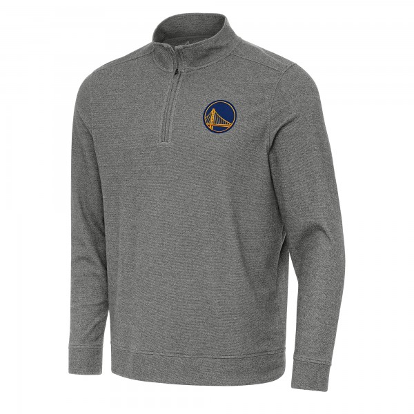 Кофта на короткой молнии Golden State Warriors Antigua Subtle - Heather Black