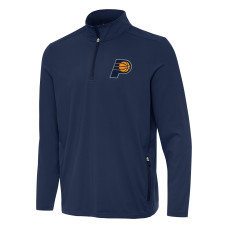 Indiana Pacers Antigua Navy Perilous Quarter-Zip Sweatshirt