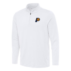 Indiana Pacers Antigua White Reprocess Quarter-Zip Top