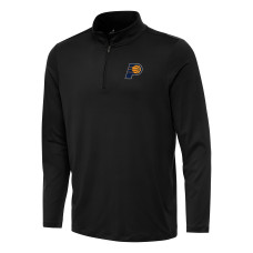 Indiana Pacers Antigua Black Reprocess Quarter-Zip Top