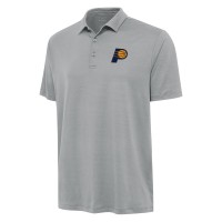 Indiana Pacers Antigua Gray Reprocess Polo
