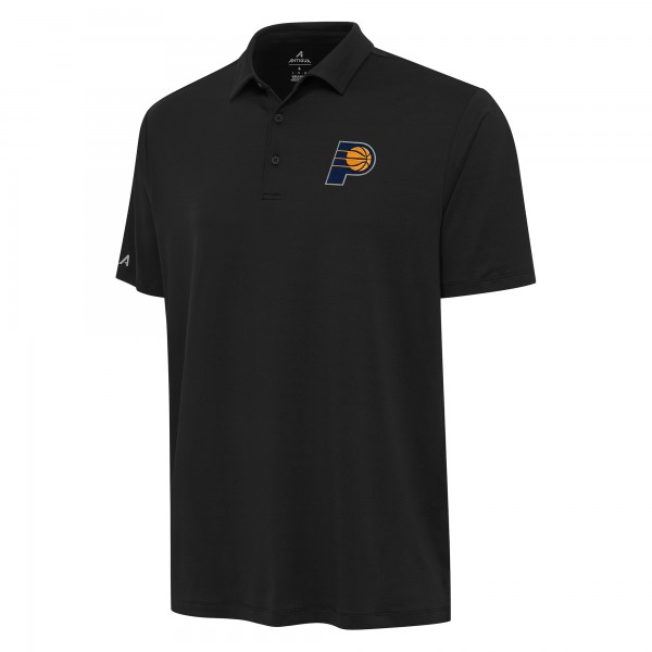 Indiana Pacers Antigua Black Reprocess Polo