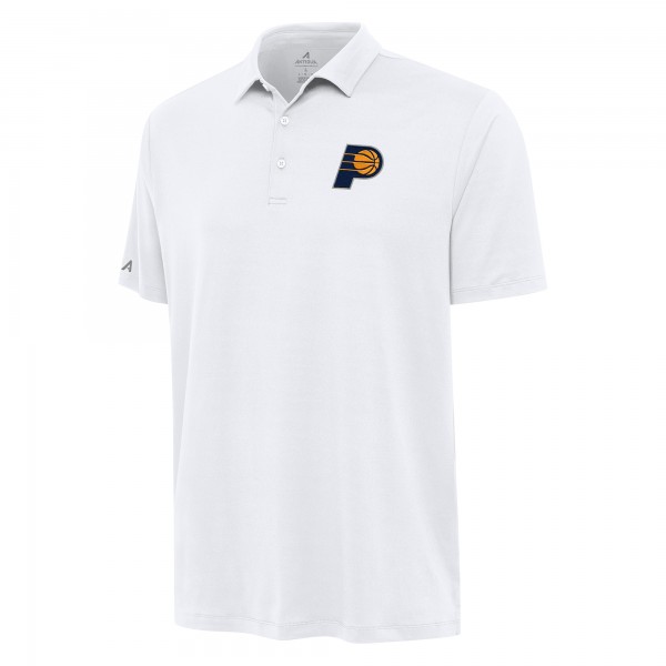 Indiana Pacers Antigua White Reprocess Polo