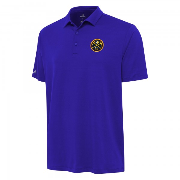 Denver Nuggets Antigua Blue Reprocess Polo