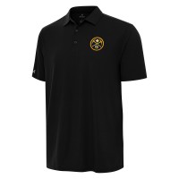 Denver Nuggets Antigua Black Era Polo