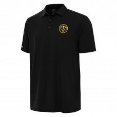 Denver Nuggets Antigua Black Era Polo