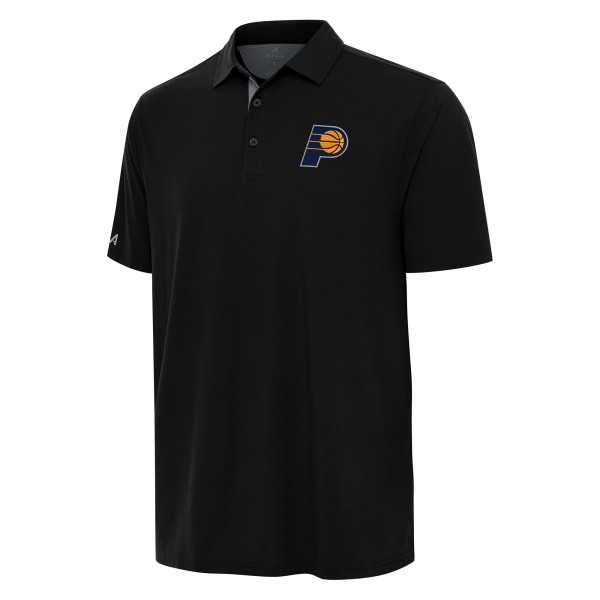 Indiana Pacers Antigua Black/Gray Era Polo