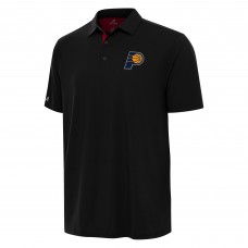 Indiana Pacers Antigua Black/Red Era Polo