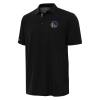 Golden State Warriors Antigua Black/Gray Era Polo
