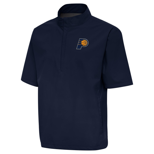 Indiana Pacers Antigua Navy Brisk Quarter-Zip Windbreaker