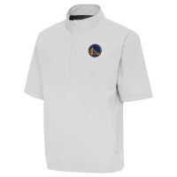 Ветровка на короткой молнии Golden State Warriors Antigua Brisk - Heather Gray