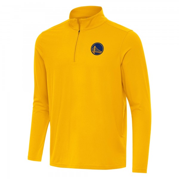 Golden State Warriors Antigua Gold Intent Quarter-Zip Top