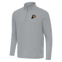 Indiana Pacers Antigua Gray Intent Quarter-Zip Top