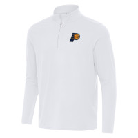 Indiana Pacers Antigua White Intent Quarter-Zip Top
