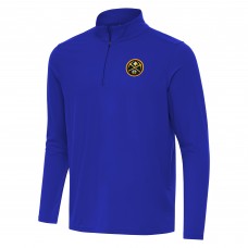 Denver Nuggets Antigua Royal Intent Quarter-Zip Top
