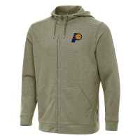 Indiana Pacers Antigua Olive Effortless Full-Zip Hoodie Jacket