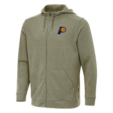 Indiana Pacers Antigua Olive Effortless Full-Zip Hoodie Jacket