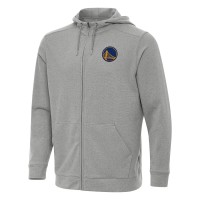 Толстовка на молнии Golden State Warriors Antigua Effortless - Heather Gray