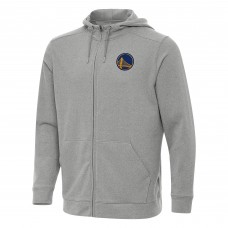 Толстовка на молнии Golden State Warriors Antigua Effortless - Heather Gray