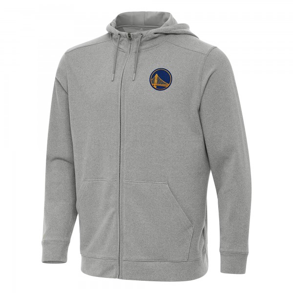Толстовка на молнии Golden State Warriors Antigua Effortless - Heather Gray