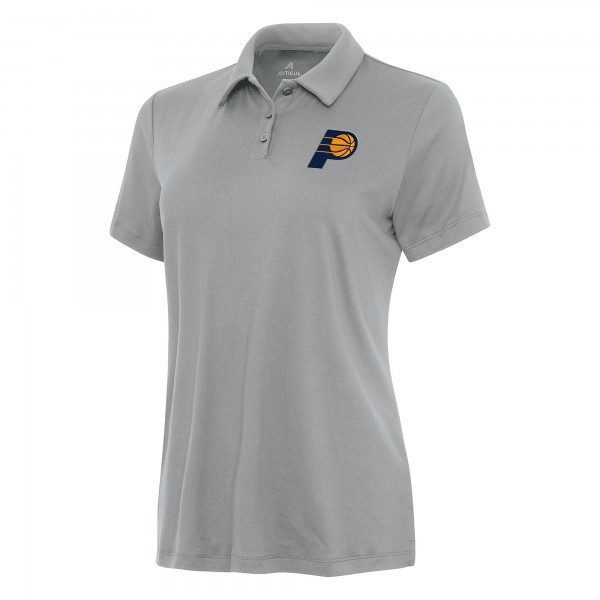 Женская Indiana Pacers Antigua Gray Reprocess Polo