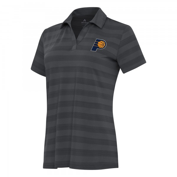 Женская Indiana Pacers Antigua Pewter Tunnel Polo