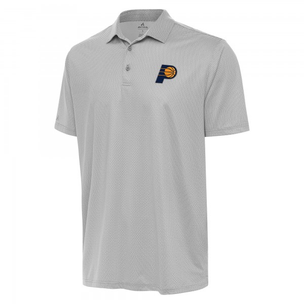 Indiana Pacers Antigua Gray/White Rings Polo