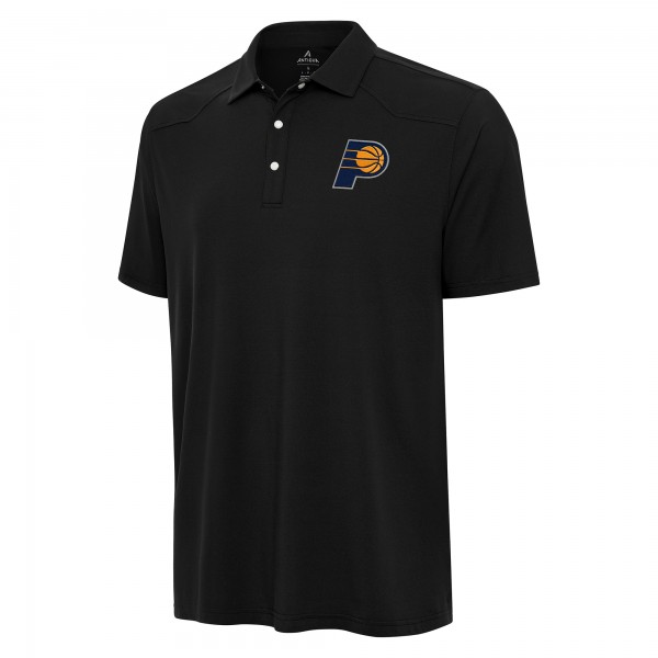 Indiana Pacers Antigua Black Western Polo