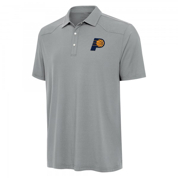 Indiana Pacers Antigua Gray Western Polo