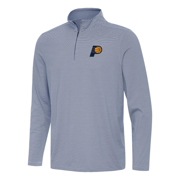 Indiana Pacers Antigua Navy Twine Quarter-Zip Top