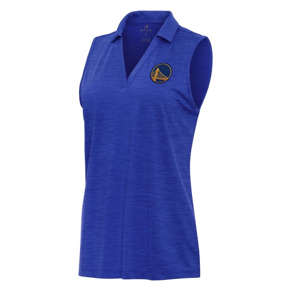 Поло без рукавов Golden State Warriors Antigua Womens Layout - Heather Royal