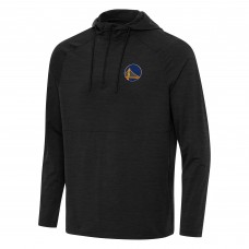 Толстовка на короткой молнии Golden State Warriors Antigua Spikes Raglan - Heather Black