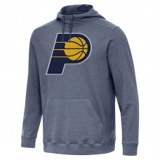 Indiana Pacers Antigua Heather Navy Cloud Pullover Hoodie
