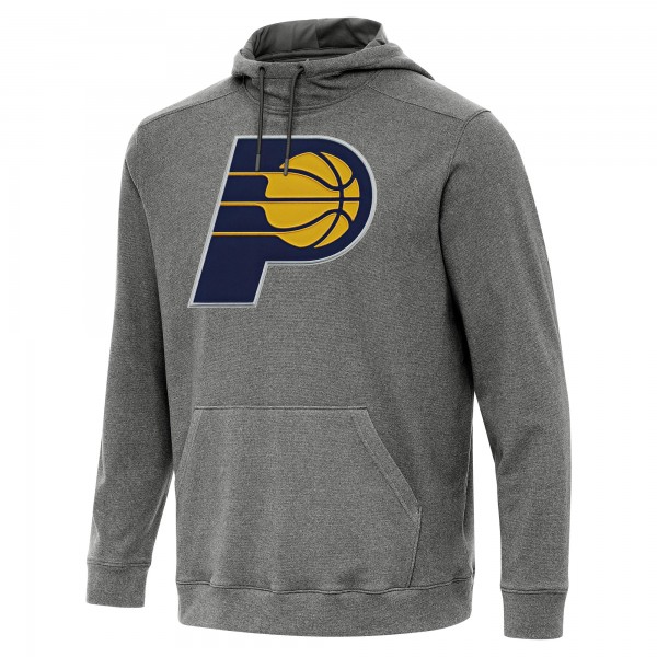 Indiana Pacers Antigua Heather Black Cloud Pullover Hoodie