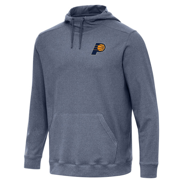 Indiana Pacers Antigua Heather Navy Cloud Pullover Hoodie
