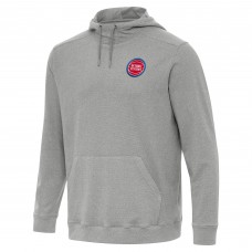Detroit Pistons Antigua Heather Gray Cloud Pullover Hoodie