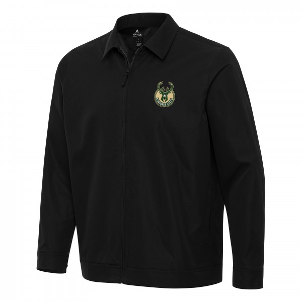 Кофта на молнии Milwaukee Bucks Antigua Pivot - Black