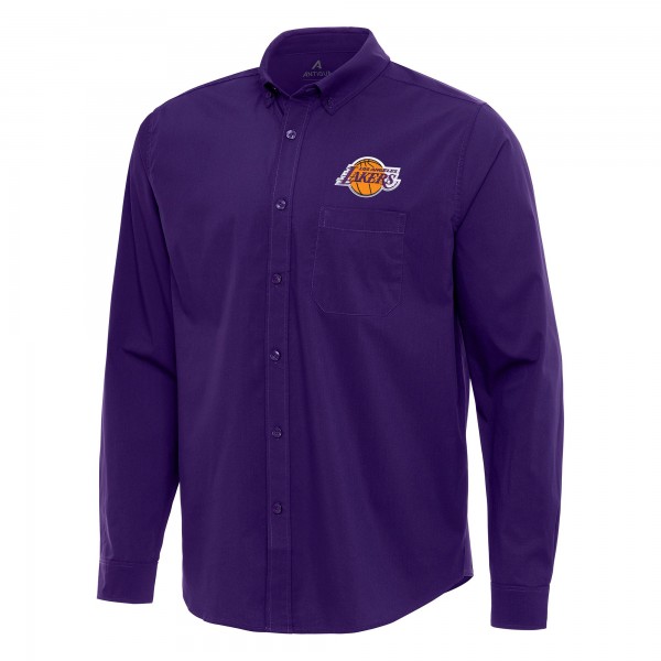 Рубашка Los Angeles Lakers Antigua Flight Woven Tri-Blend - Purple