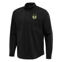 Рубашка Milwaukee Bucks Antigua Flight Woven Tri-Blend - Black