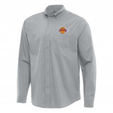 Рубашка Los Angeles Lakers Antigua Flight Woven Tri-Blend - Gray