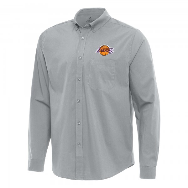 Рубашка Los Angeles Lakers Antigua Flight Woven Tri-Blend - Gray