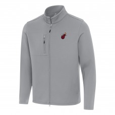Куртка Miami Heat Antigua Gray Objection Double-Peached