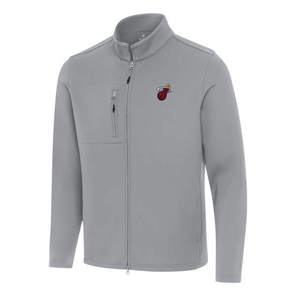 Куртка Miami Heat Antigua Gray Objection Double-Peached
