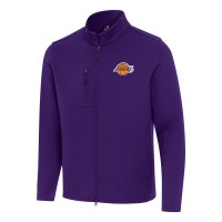 Кофта на молнии Los Angeles Lakers Antigua Objection Double-Peached - Purple