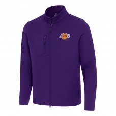 Кофта на молнии Los Angeles Lakers Antigua Objection Double-Peached - Purple