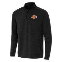 Кофта на короткой молнии Los Angeles Lakers Antigua Bright - Heather Black