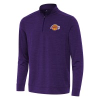 Кофта на короткой молнии Los Angeles Lakers Antigua Bright - Heather Purple