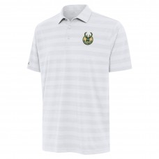 Milwaukee Bucks Antigua White Tunnel Polo